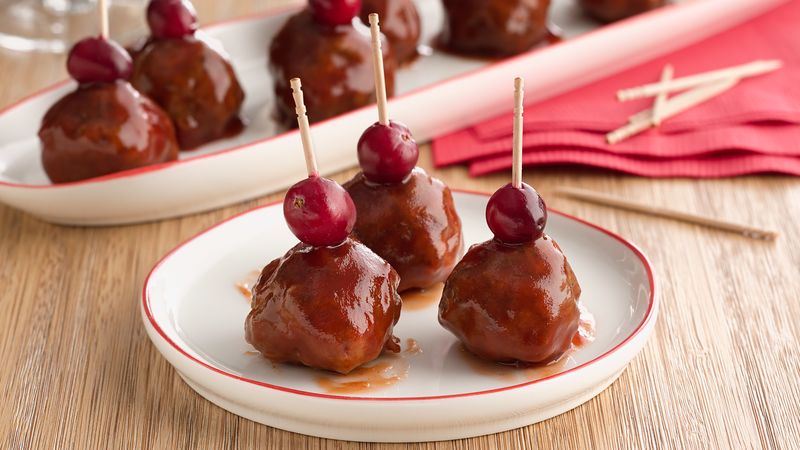 Cranberry Glazed Appetizer Meatballs