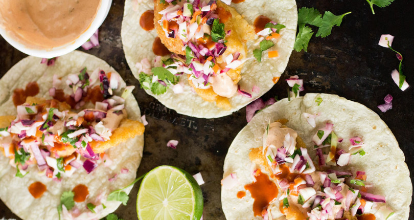 Beer Battered Fish Tacos with Spicy Habanero Slaw