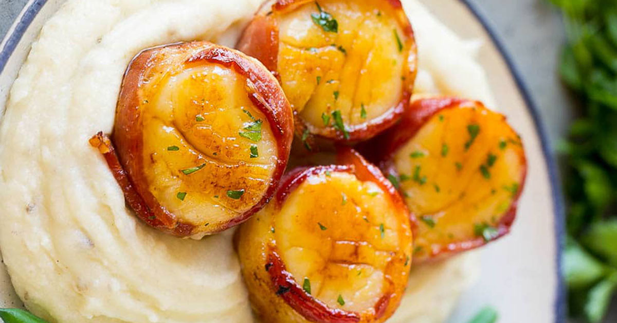Bacon Wrapped Scallops - Mary Fletcher