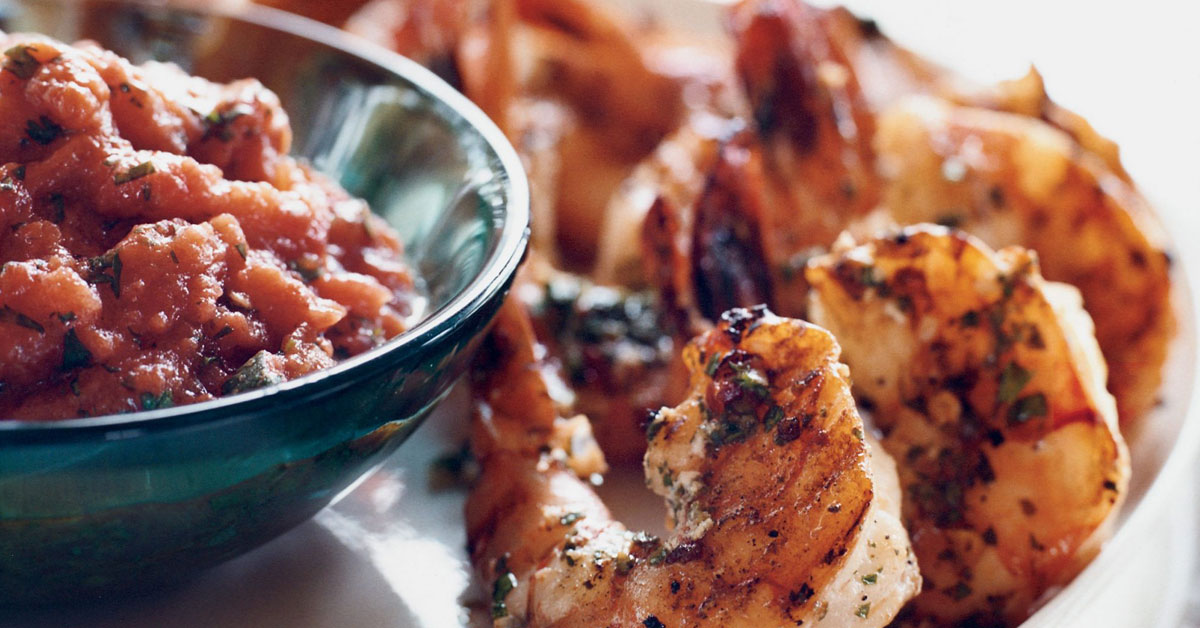 Ginger-Garlic Shrimp with Tangy Tomato Sauce