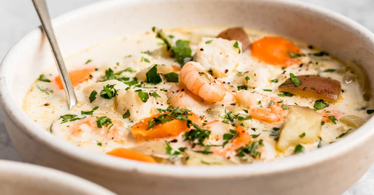 Healthy Seafood Chowder