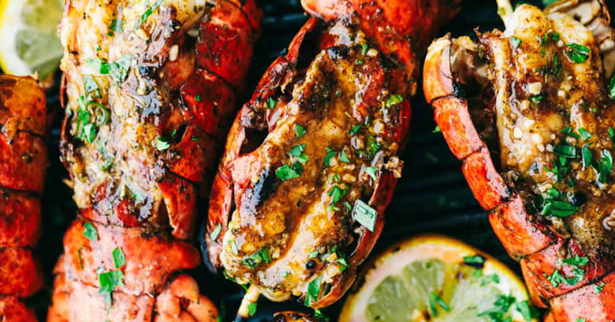 Grilled Cajun Garlic Butter Lobster Tails