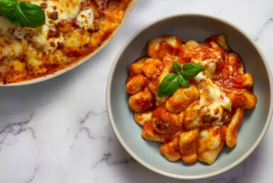 Gnocchi Alla Sorrentina (Baked Gnocchi With Tomato and Mozzarella) Recipe